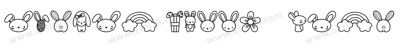 Easter Bunny   Pers字体转换